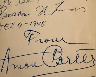 Signed Amon Carter book