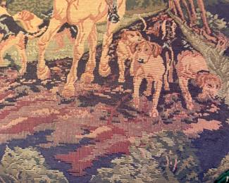 LOVELY RALPH LAUREN STYLE TAPESTRY STOOL.