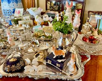 BEAUTIFUL SILVER, FOSTORIA, VINTAGE EASTER!