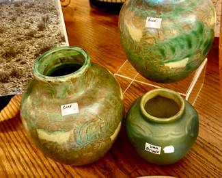 REED POTTERY AND VAN BRIGGLE SMALL SCARCE VASE.