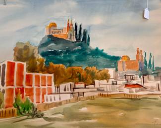 6 BROR UTTER VINTAGE WATERCOLORS.  PROMINENT MEMBER OF THE FORT WORTH ART CIRCLE, HE ACHIEVED NATIONAL RECOGNITION.