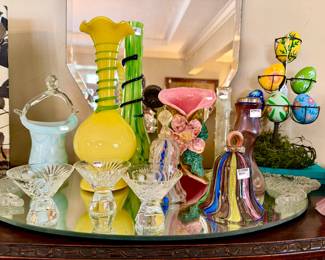 MURANO, GENTON, CZECH GLASS.  LOOKS LIKE CANDY!