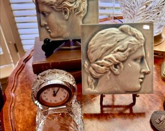 ANTIQUE MAJOLICA TILES.