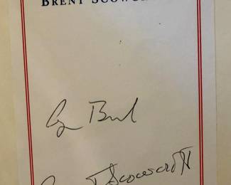 SIGNED "A WORLD TRANSFORMED" BY GEORGE BUSH AND BRENT SCOWCROFT.