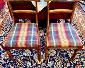 WE HAVE 4 OF THESE ANTIQUE SIDE CHAIRS.  SO PRETTY.