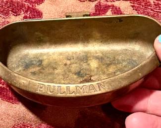 Antique brass Pullman ashtray