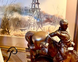 HAROLD MAPLES SIGNED WATERCOLOR.