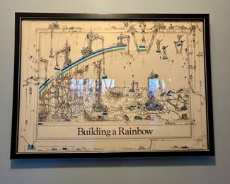 “Building a Rainbow” Framed Print