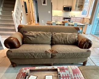 Rustic Lodge-Style Sofa