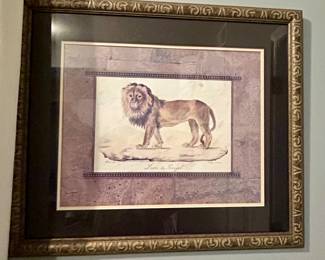 Lion Print (framed)