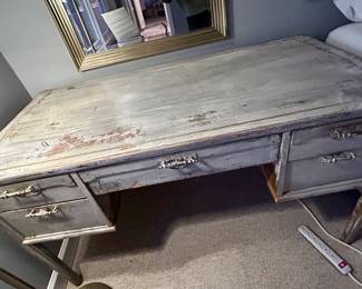 Distressed Wood Desk