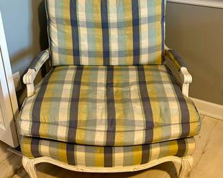 Plaid Accent Chair