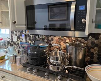 Stainless pots and pans