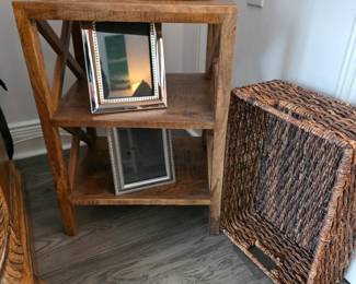 Teak side tables 