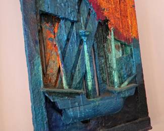 Handmade 3D sculpture wall art