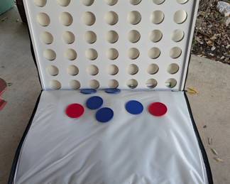 GoSports 2 foot Width Giant 4 in a Row Game with Carrying Case, Made from Wood