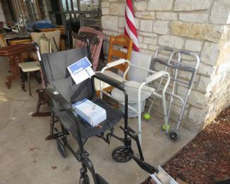 Wheel Chair, Walker, Potty