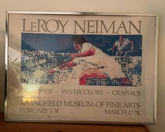 Well-known artist LeRoy Neiman often included sports in his works.