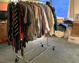 Yes, we have some clothing in the sale.  This rack shows some of them.