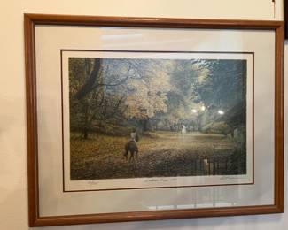 "Autumn Riders, 1986"  This piece is also numbered and signed: Altman, I think.