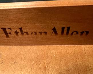 This is the maker's stamp inside the side table.