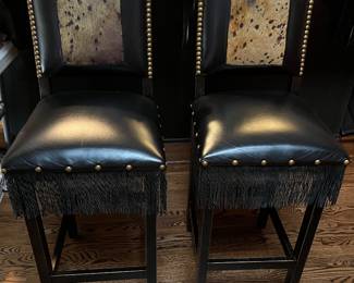 Western themed bar stools
