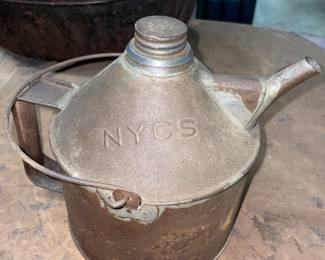 New York Central System Rail Road Oil Can