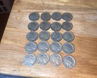 Collection of buffalo nickels