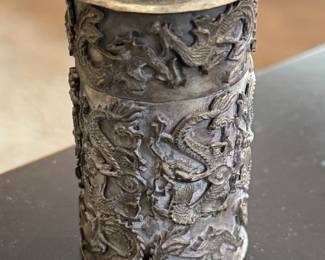 Sterling Silver Snuff Jar