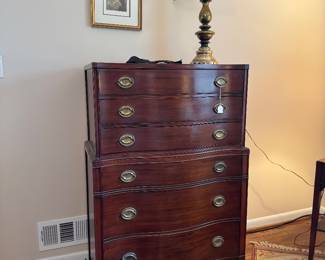 Drexel 6 Drawer Hi-Boy Dresser