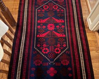 Hand-knotted Turkish Yagcibedir Yoruk Wool Rug (76"L x 45"W)