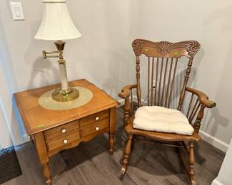 Great Rocker and end table 
