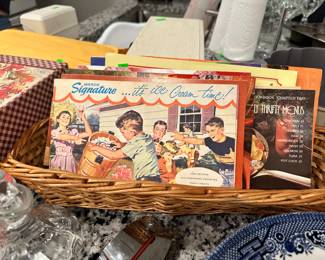 Vintage recipe books