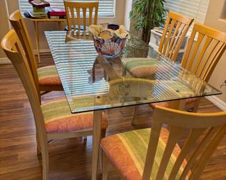 Dining table with 6 chairs