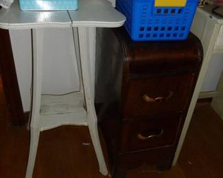 vintage table, nightstand