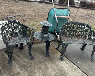 Vintage wrought iron patio furniture 