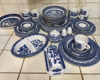 Churchill Blue Willow.  Never used.