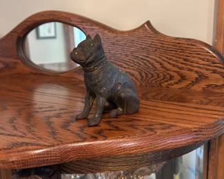 Cast iron bulldog.  Vintage.