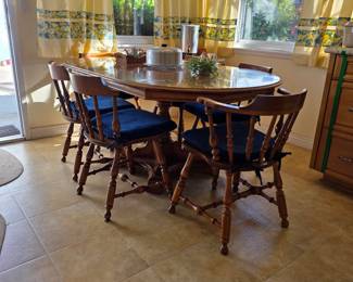 Nichols and Stone solid maple dining set
