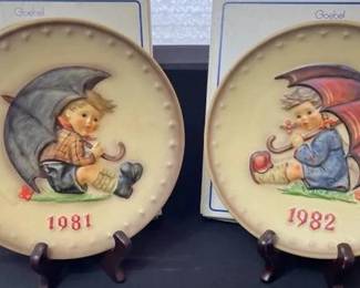 M.I. Hummel 1981 & 1982 Hummel Plates

https://ctbids.com/estate-sale/42170/item/4830217/M-I-Hummel-1981-1982-Hummel-Plates
