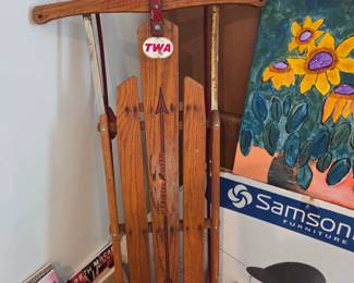 Radio flyer antique sled