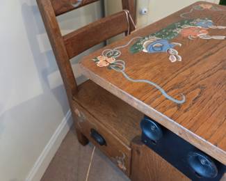 Antique school desk