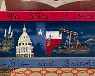 TRIBUTE TO TEXAS PAINTING BY LOCAL ARTIST MARY RICHTER