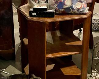 CARDS, POKER CHIPS. BOOK SHELF