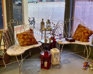 VICTORIAN METAL BENCHES