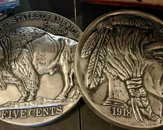 LARGE BUFFALO NICKEL WALL DECOR