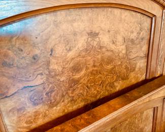 Burl wood (full sized) bed (detail)...