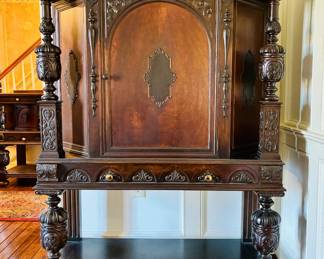 Antique Renaissance Revival cabinet...