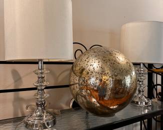 We have two or three glass globes, which look great with almost any style