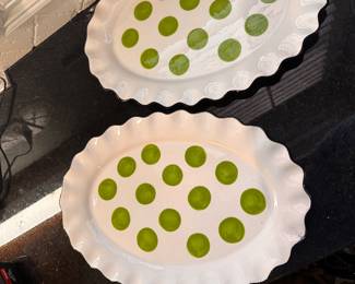 2 nice china platters